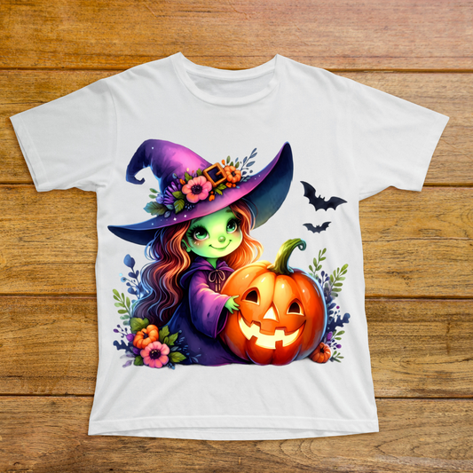Girl's Happy Halloween T-Shirt