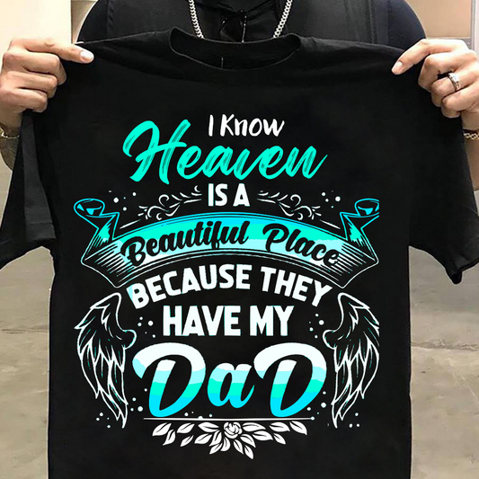 Unisex Classic Dad in Heaven T-Shirt