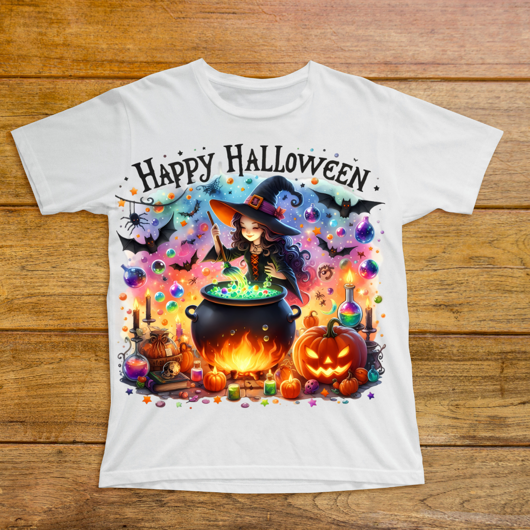 Girl's Happy Halloween T-Shirt