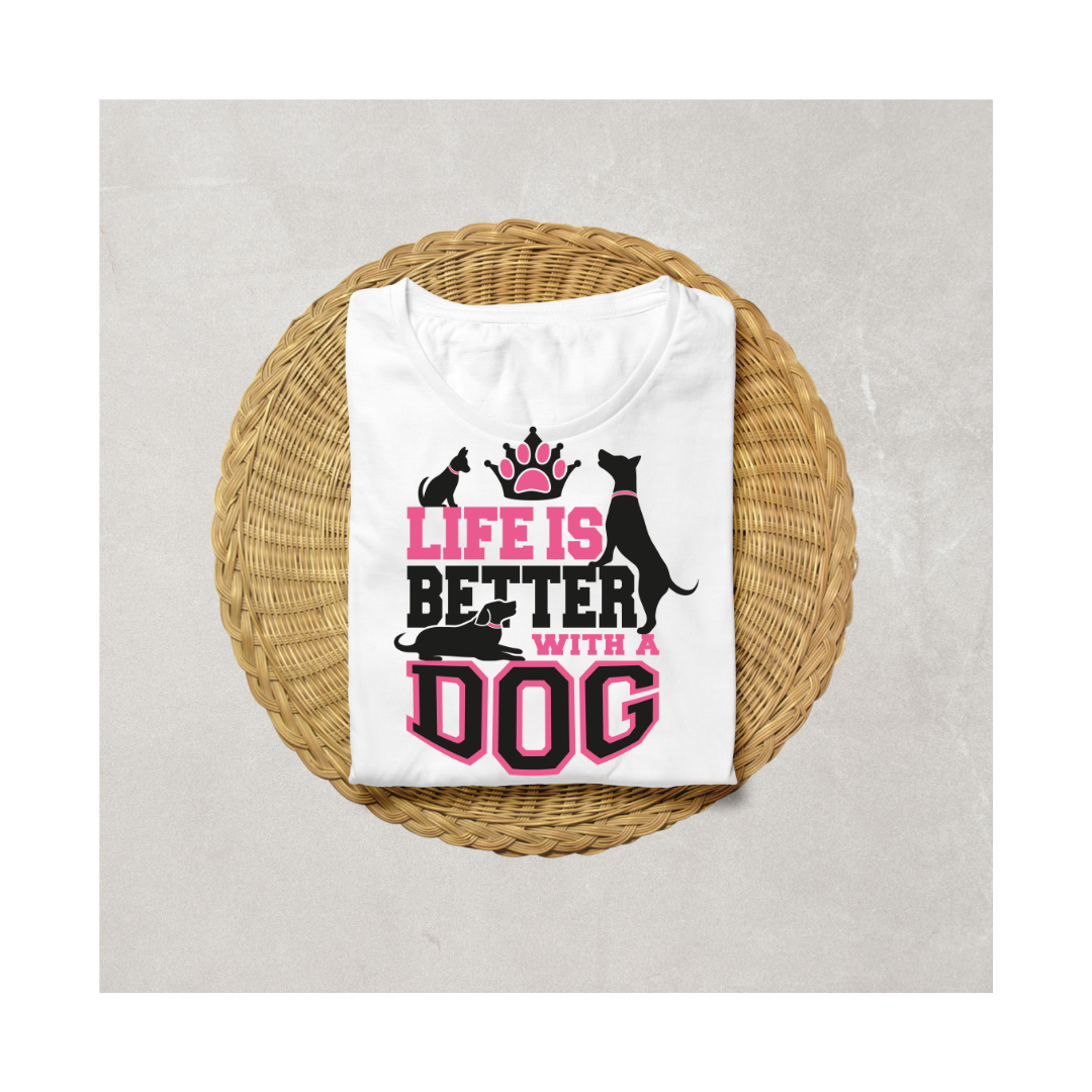 Unisex Classic Life Is Better With Dog T-Shirt