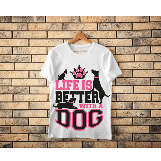 Unisex Classic Life Is Better With Dog T-Shirt