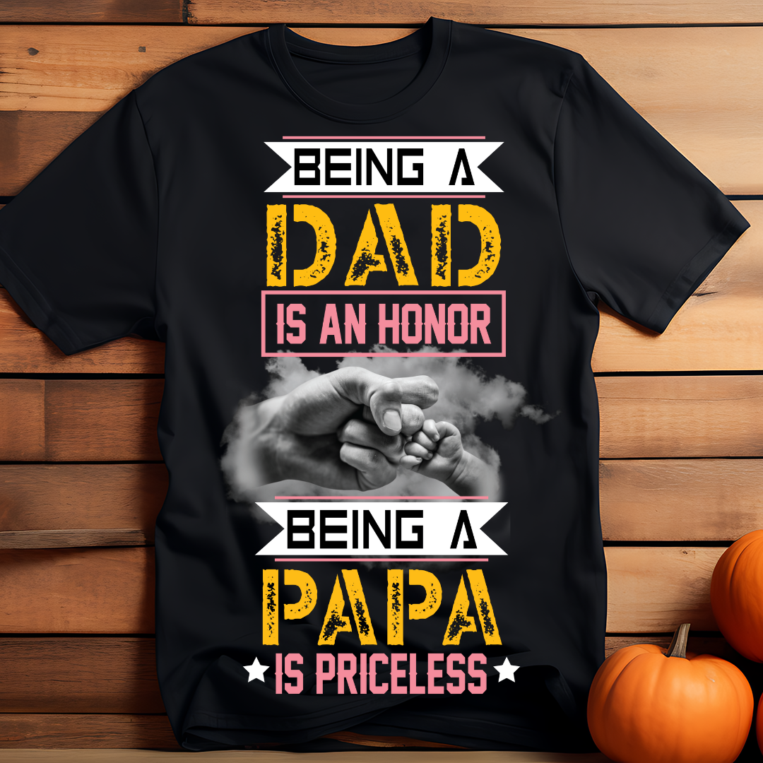 Unisex Classic Being A Papa Is Priceless T-Shirt