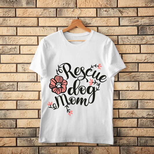 Unisex Classic Rescue Dog Mom T-Shirt